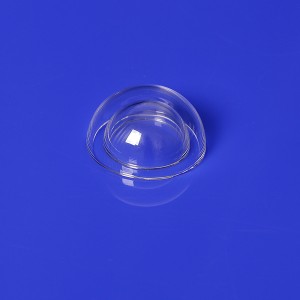 Kamera kubbe kapağı için şeffaf optik şeffaf erimiş silika cam kubbe lens
