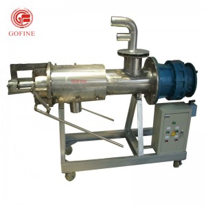 Máquina de deshidratación de prensa de parafuso Deshidratación de esterco de vaca