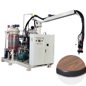 Máquina de fabricação de borda de mesa de poliuretano máquina de espuma de alta pressão para protetor de borda de mesa