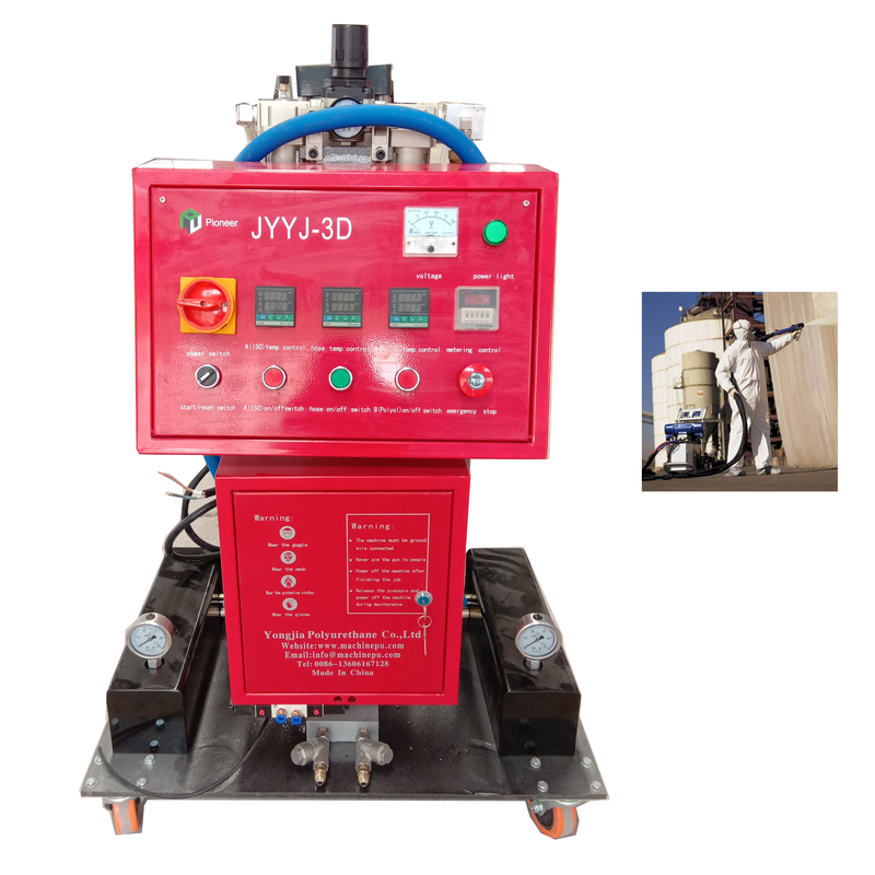 Máquina de pulverização de espuma de poliuretano de controle de medição 7,5KW