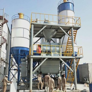 Special dry powder mortar production line