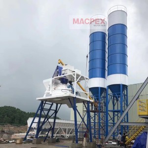 Concrete mixing plant used for precast industry