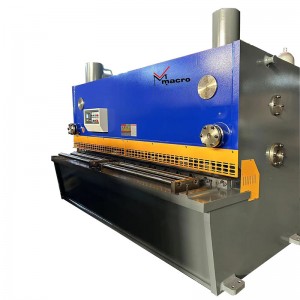Mesin gunting guillotine hidraulik QC11Y 20×3200 NC E21S berkualiti tinggi makro