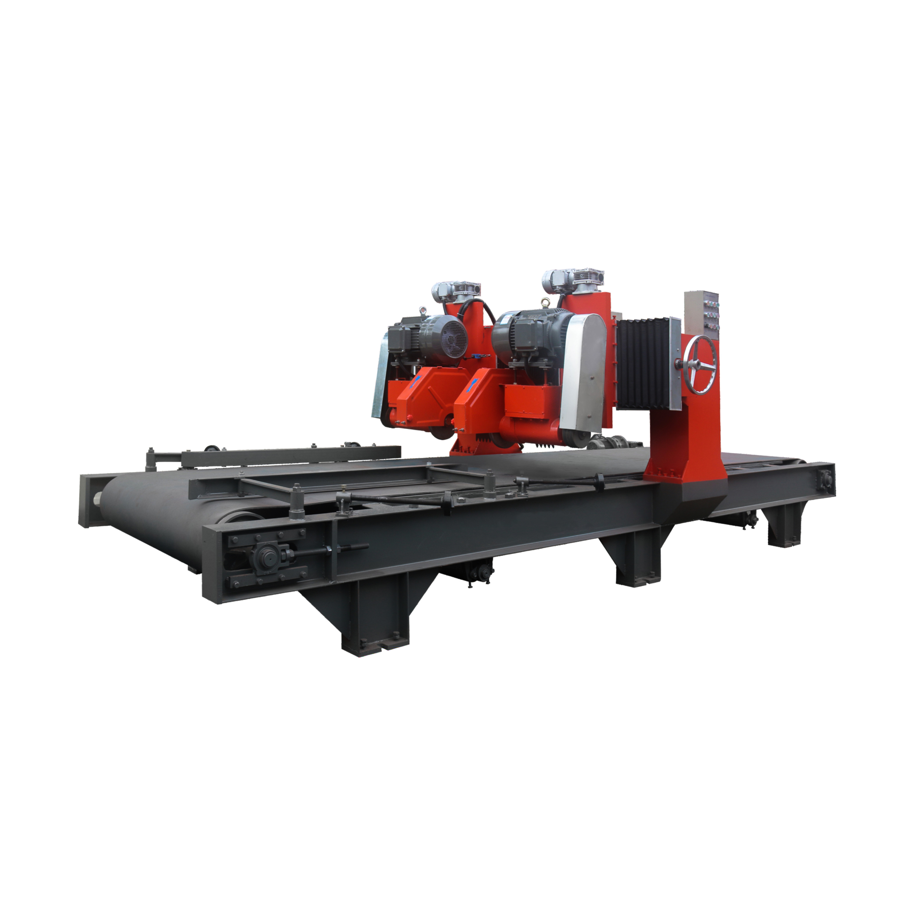 Double Blades Stone Edge Cross Cutting and Trimming Machine