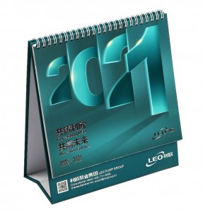 Stampa del calendario da parete/scrivania/ufficio con rilegatura a spirale personalizzata dell'Avvento 2022 in Cina