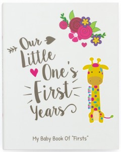 Baby Memory Book e tampone di inchiostro Clean-Touch, Baby Girl Gift, Baby Milestones Photo Album Stampa personalizzata da 23 anni di fabbrica