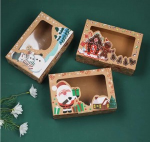 custom corrugated karajinan libur Christmas / Poé sukur / Lebaran / Easter kotak kado percetakan / print