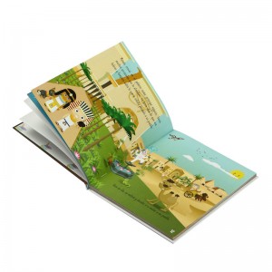 ເປັນມືອາຊີບ custom custom hardcover slipcase book kit childrens/child book printing
