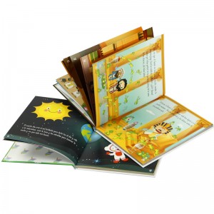Kit buku slipcase hardcover kustom profesional untuk anak-anak / pencetakan buku anak