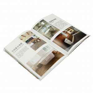 Op maat gemaakte huiskamerdecoratie tijdschrift afdrukken salontafel boekuitgeverij