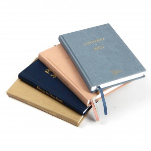 Professionelle Hardcover-Tagebücher mit individuellem Logo, Stoff-Notizbuch, Dankbarkeit, Leder-Tagebuch mit individuellem Druck