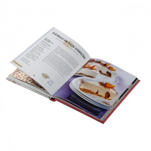Brugerdefineret restaurant menu print opskrift kogebog/opskrift bog print hardcover