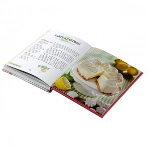 Zakázkový tisk jídelního lístku receptu kuchařka/tisk knihy receptů pevná vazba