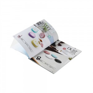 Softcover design custom brosur / flyer / percetakan buku katalog di Cina jeung sertipikat FSC