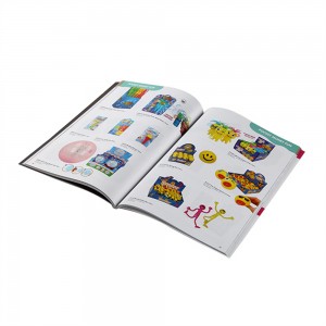 Softcover design custom brochure/flyer/catalogue book printing in China