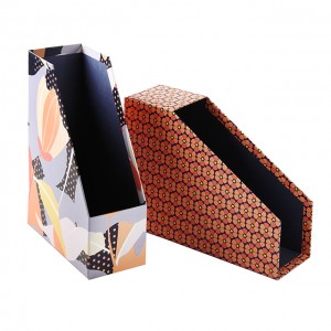 ກ່ອງບັນຈຸ corrugate carton organizer zipper box, clamshell box print, desk folder, book case, slipcase