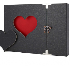 DIY Logo Kustom Hadiah Promosi Hard Cover Buku Tempel Album Foto Kertas Hitam Pernikahan/Buku Tamu dengan Pelindung Sudut