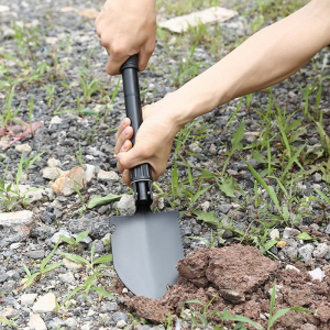 Mini Shovel metallin havaitsemiseen kaivamiseen taitettu käsin monitoimi taktinen ulkoilulapio