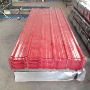 Corrugated colour roofing tile sheet