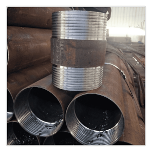 Double-head external threaded steel pipe / plum blossom hole grouting pipe / fixed anchor pipe
