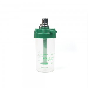 Botol Humidifier Medis sing Bisa Digunakake kanggo Flowmeter Oksigen