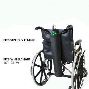 Support de réservoir d'oxygène pour fauteuil roulant, sac de bouteille d'oxygène compatible avec les réservoirs d'oxygène D et E