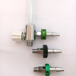 Connecteur de gaz médical pour sortie de débitmètre d'oxygène avec adaptateur JIS