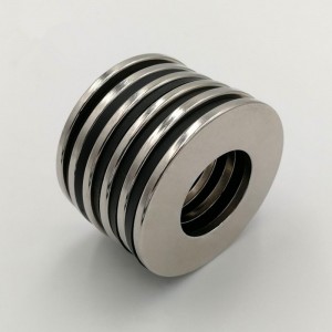 Magnete d'anellu di fabbrica di magneti di neodimiu forte di vendita calda per u mutore