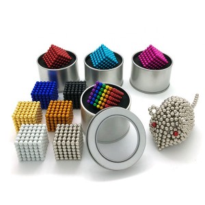 Cub de boles magnètics multicolors a l'engròs de fàbrica