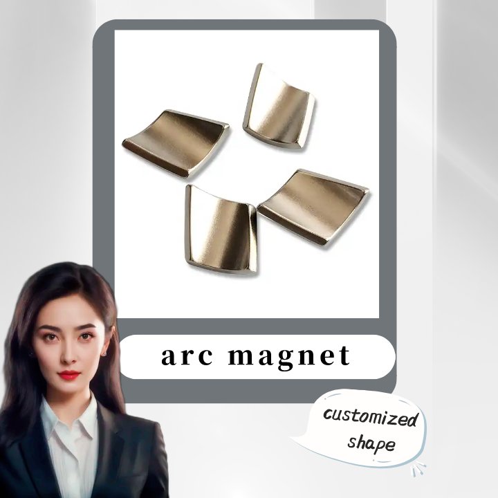 Oanpaste Arc Neodymium Magnet N35SH Permaninte NdFeB Magnet Gebrûk foar Motors