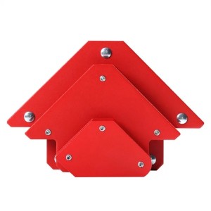 Močan magnetni visoko natančen rdeč varilni pozicioner s prilagodljivim logotipom