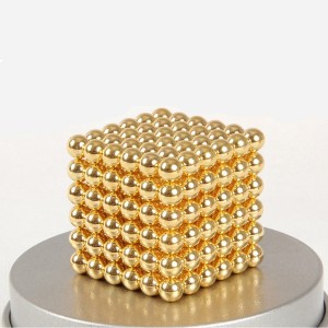 China Supplier Grosir Balls Magnetik 1000 bal / nyetel Gold