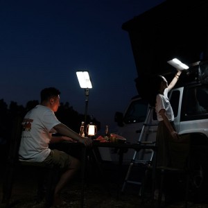 Solar uppladdningsbar LED-campinglampa/Galaxy Solar Work / Garden Light