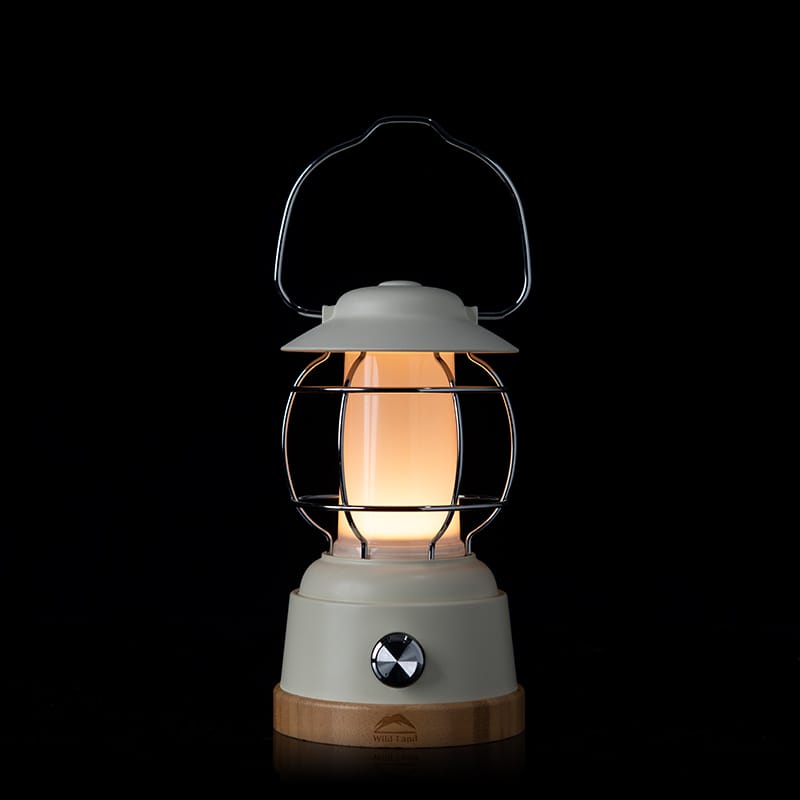 Klassesch LED portable Camping Laterne nofëllbar Lampe