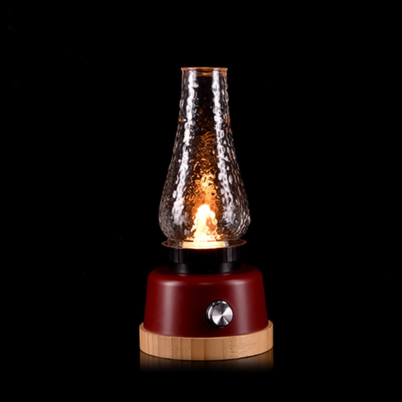レトロなポータブルLEDレジャーランタン、古代の灯油ランプは、部屋や屋外に適した柔らかな光を提供します