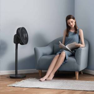 Smart Room Air Circulator Fan 26-speeds Control Pedestal DC Floor Negative Ion Fan