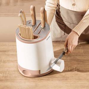 UV Chopsticks Smart Disinfection Fork Spoon Sterilizer Holder Kitchen Knife Drying Rack