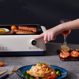 Electric Smokeless Grill  Indoor Removable Non Stick Grill Pan Barbecue Grill oven