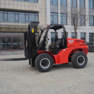 Special Price for big wheel loader - rough terrain forklift H35 – Oujin