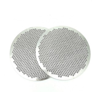 100 micron stainless steel perforated metal sintered wire mesh filter plate