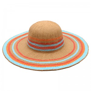 Wholesale Big Brim Ladies Paper Straw Hat Women Sun Hats