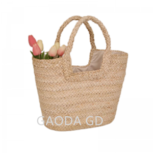 Didmeninė mados rankinės dizainas Paprastas kukurūzų lukštų krepšys moterims