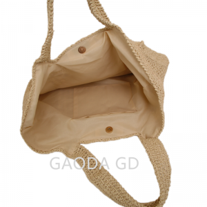 گرم فروخت ہونے والا سمر بیچ ہینڈ میڈ پیپر اسٹرا سٹرنگ کروشیٹ ہینڈ بیگ برائے خواتین کے بیگ