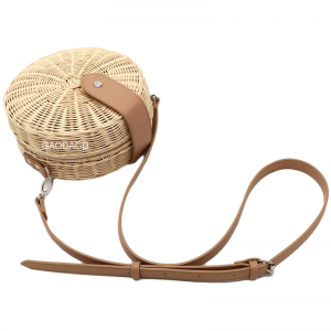 신제품 밀짚 등나무 작은 원형 가방 해변 도매