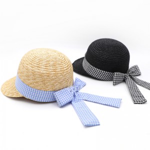 Factory Supply Lady Wheat Straw Braid Baseball Sport Caps Lady Golf Hat Sports Sun Visor Cap ji bo Jinan