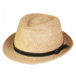 ユニセックスサマービーチ女性かぎ針編みわらフェドーラ帽子帽子 2021 フェドーラ帽