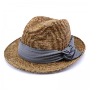 Cappello Fedora da cowboy d'estate in paglia colorata di Panamà di alta qualità personalizzata da a fabbrica Gaoda
