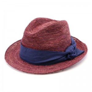 Gaoda Factory Customized High Quality Panama Colorful Straw Summer Cowboy Fedora Hat