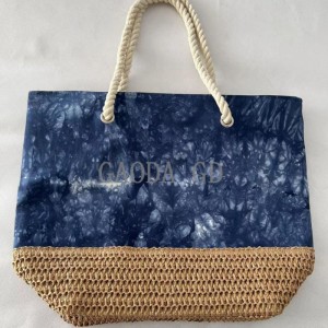 Wholesale 2023 New Design Multi-colors Paper and polyester bag Paper Handbag pro Women humerum sacculi