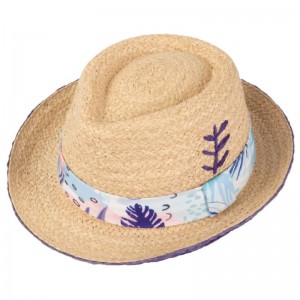 Gaoda Factory Taara Tita Poku Wide Brims Women Paper Straw Handmade Sun Hat